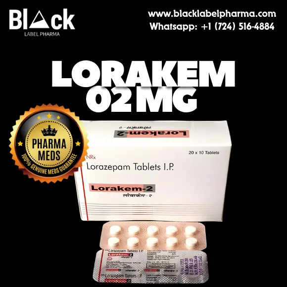 Ativan 2mg (Lorakem) anxiety relief tablets