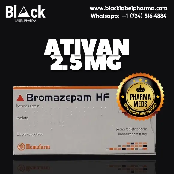 Buy Ativan 2.5mg (Hemofarm) Anti-Anxiety Tablets online