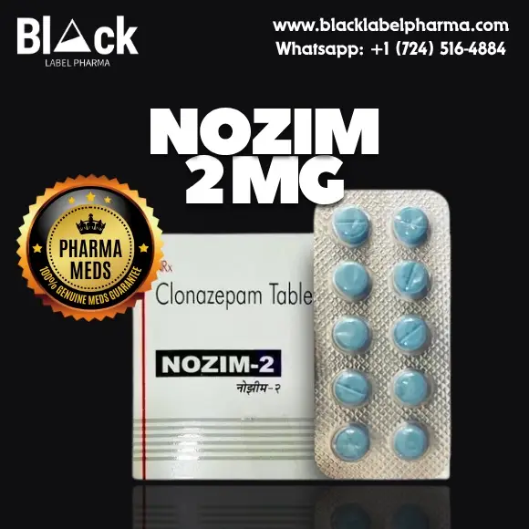 Buy Clonazepam 2mg (Nozim) Anti-Anxiety Tablets online