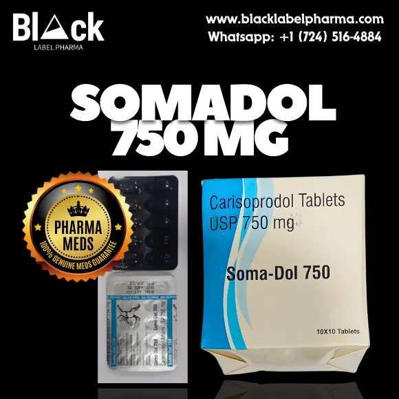 Somadol 750mg strong pain relief tablets